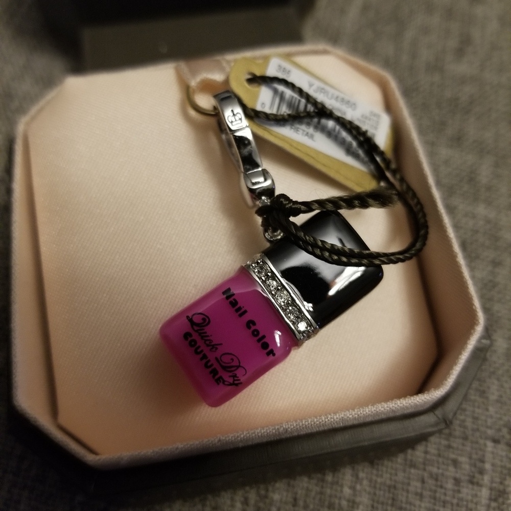 Juicy couture nail polish charm